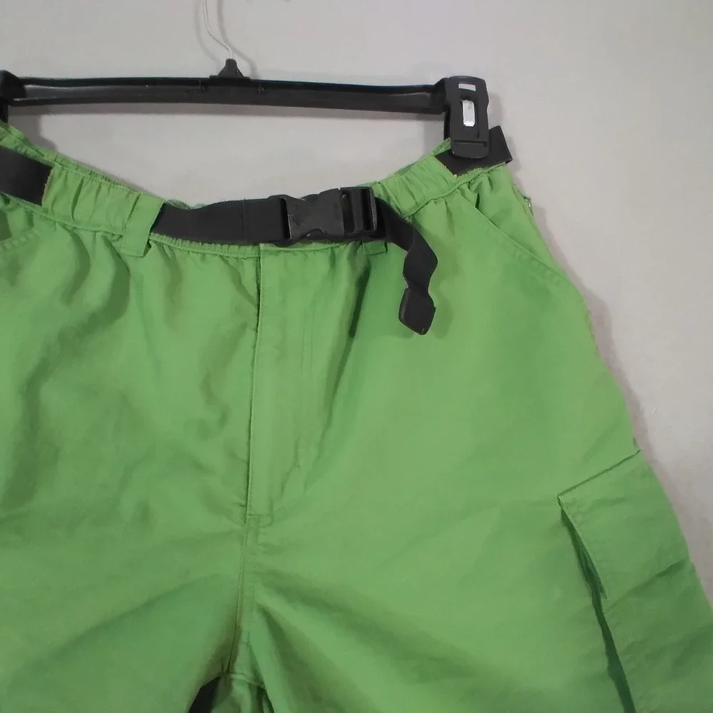 Lands End cargo hiking‎ shorts men's 34 x 8 green Comfort waist Dri-Fit outdoor